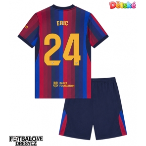 Barcelona Eric Garcia #24 Dětské Domácí dres komplet 2026-27 Krátký Rukáv (+ trenýrky)